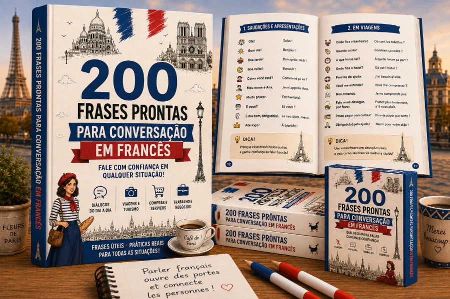 200 Frases Prontas para Conversação em Francês